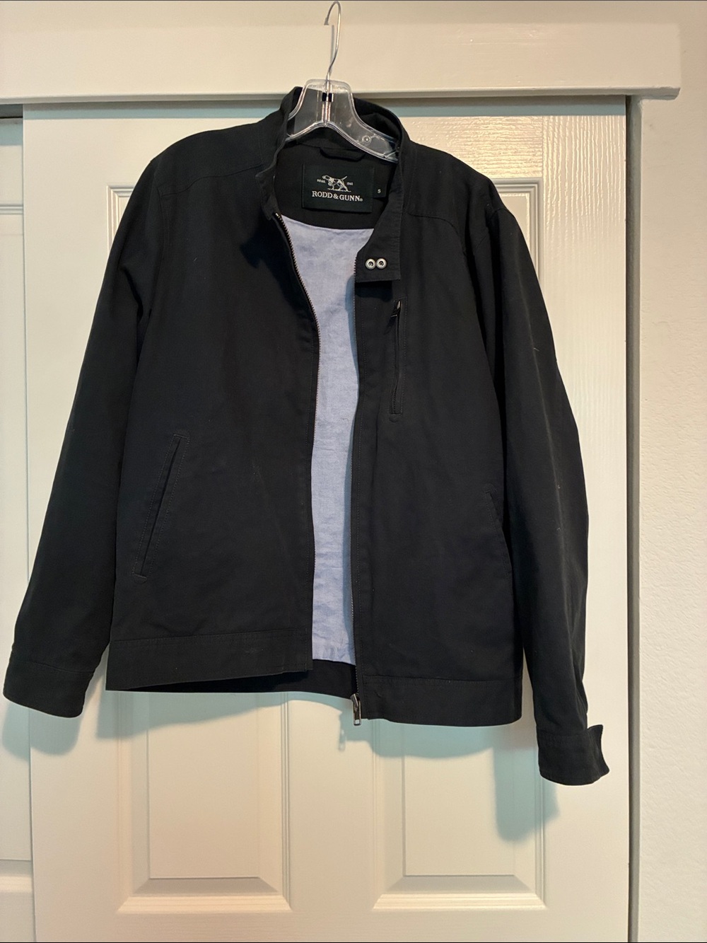 Rodd & Gunn Black Lightweight Zip-Front Jacket